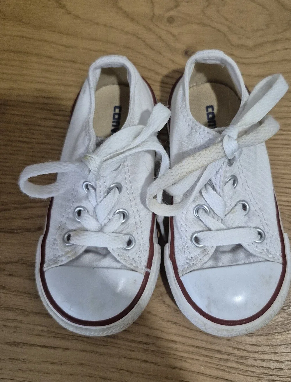 Toddler Converse All Star White Low Top Sneakers Size 6 Baby Kids Shoes